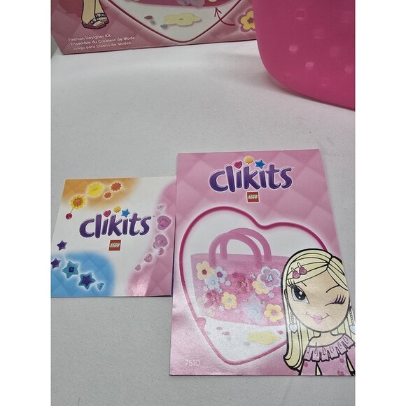 Lego Click its Clikits Fashion Designer Trendy Totes Bag Pink 2003-Not Complete - Picture 5 of 16